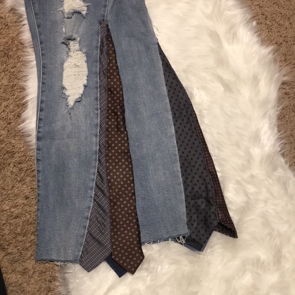 Judy blues. 13/31 . handmade tie pants with distress - Picture 5 of 9